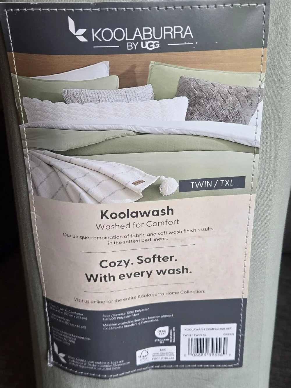 KOOLABURRA BY UGG Koolawash Comforter Set Twin XL